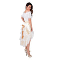 Eleganter Satinrock Mit Spitzenchampagner Damen