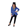 Fancy Feule Brokaat Jacke Kobaltblau Damen