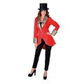 Fancy Feule Brokaatjacke Rot Damen