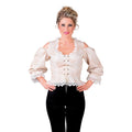 Bustier Bluse Beer Party Pirate Creme Damen