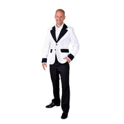Op deze afbeelding zie je een Kostuums, van het merk Magic By Freddy's. Colbert Avondje Opera Wit Man