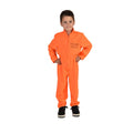 Verurteilter Gefängnisinsasse Orange Overall Kostüm für Kinder