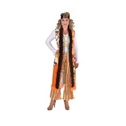 Op deze afbeelding zie je een Kostuums, van het merk Magic By Freddy's. Hippie Retro Met Kuitlang Vest Vrouw