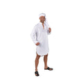 Pater Jakob Nightdress Mit Schlafmütze Weiß Herrenkostüm