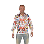 Op deze afbeelding zie je een Kostuums, van het merk Magic By Freddy's. Glimmend Overhemd Suiker Shot Man