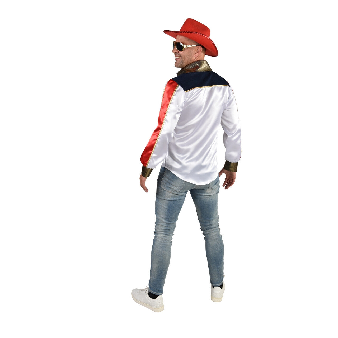 Op deze afbeelding zie je een Kostuums, van het merk Magic By Freddy's. Line Dance Cowboy Las Vegas Rodeo Blouse Man