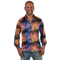 Blubberblasen-Buntglanz-Bluse Herren