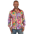 Psychedelische Retro-Bluse Funky Look Herren
