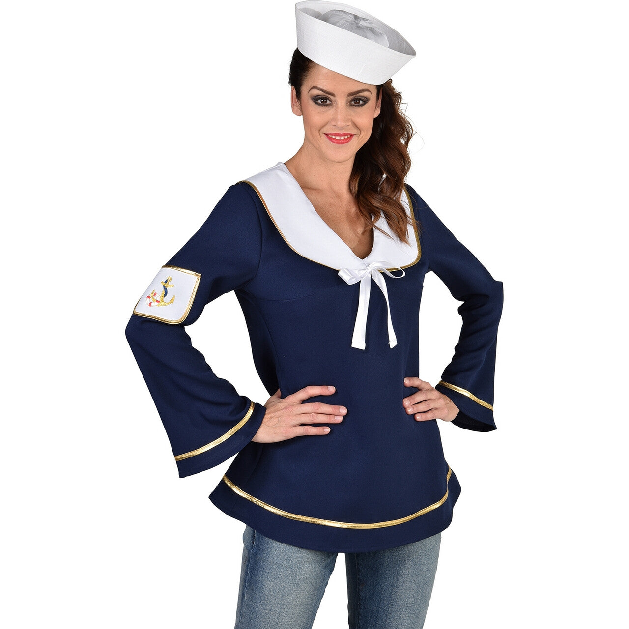 Op deze afbeelding zie je een Kostuums, van het merk Magic By Freddy's. Manon Altijd Op Zee Matroos Vrouw