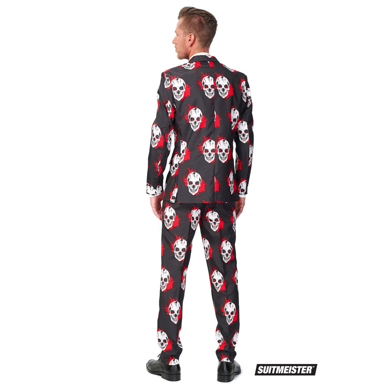 Op deze afbeelding zie je een Kostuums, van het merk Suitmeister. Halloween Honey Skulls Blood Suitmeister Kostuum Man