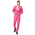 Dandy Dann Solider Pinker Anzug Suitmeister Kostüm Herren