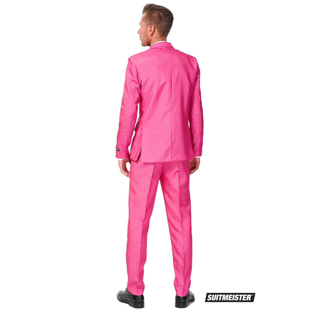 Op deze afbeelding zie je een Kostuums, van het merk Suitmeister. Dandy Dann Solid Pink Suitmeister Kostuum Man