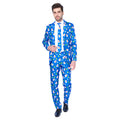 Winterlicher Weihnachts-Schneemann Opposuits Anzug Herren