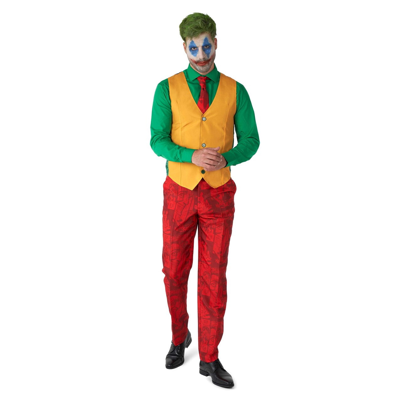 Op deze afbeelding zie je een Kostuums, van het merk Suitmeister. Scarlet Joker™ Man Kostuum