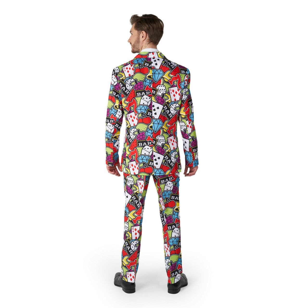 Op deze afbeelding zie je een Kostuums, van het merk Suitmeister. Casino Icons Colour Jack Man Kostuum