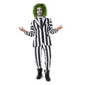 Beetlejuice Weiße Streifen Herrenkostüm