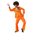 Hollandischer Disco-Party Look Orange Herrenkostüm