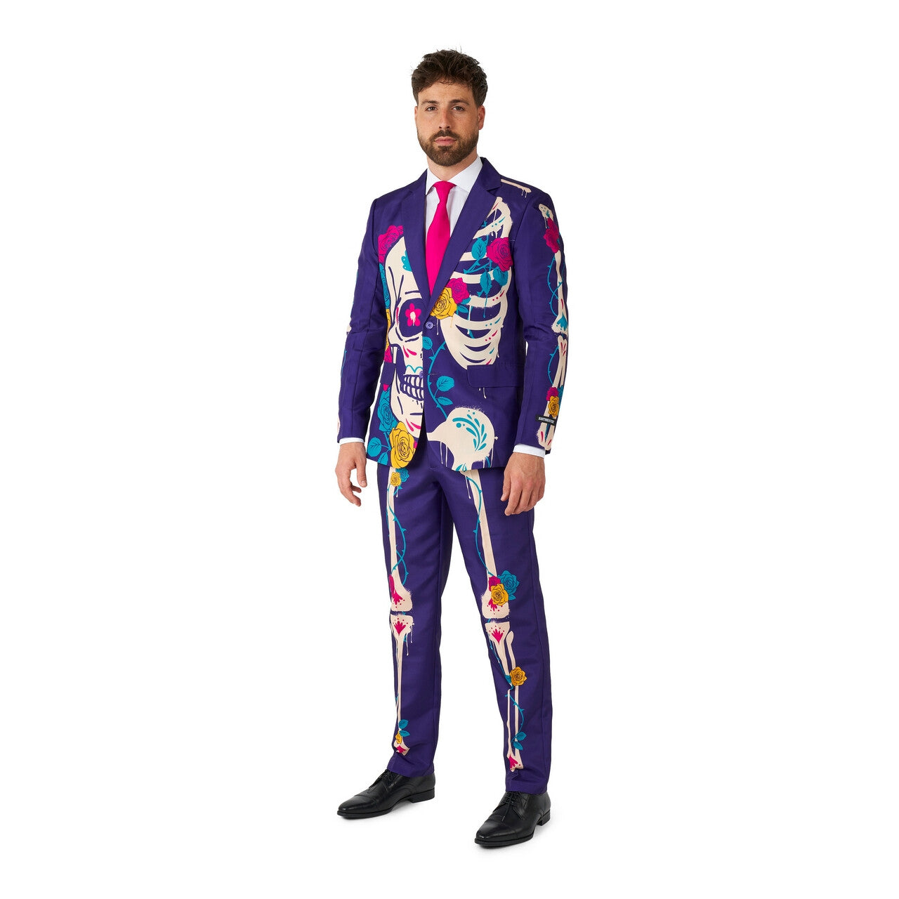 Op deze afbeelding zie je een Kostuums, van het merk Suitmeister. Sugar Skull Colourplay Man Kostuum