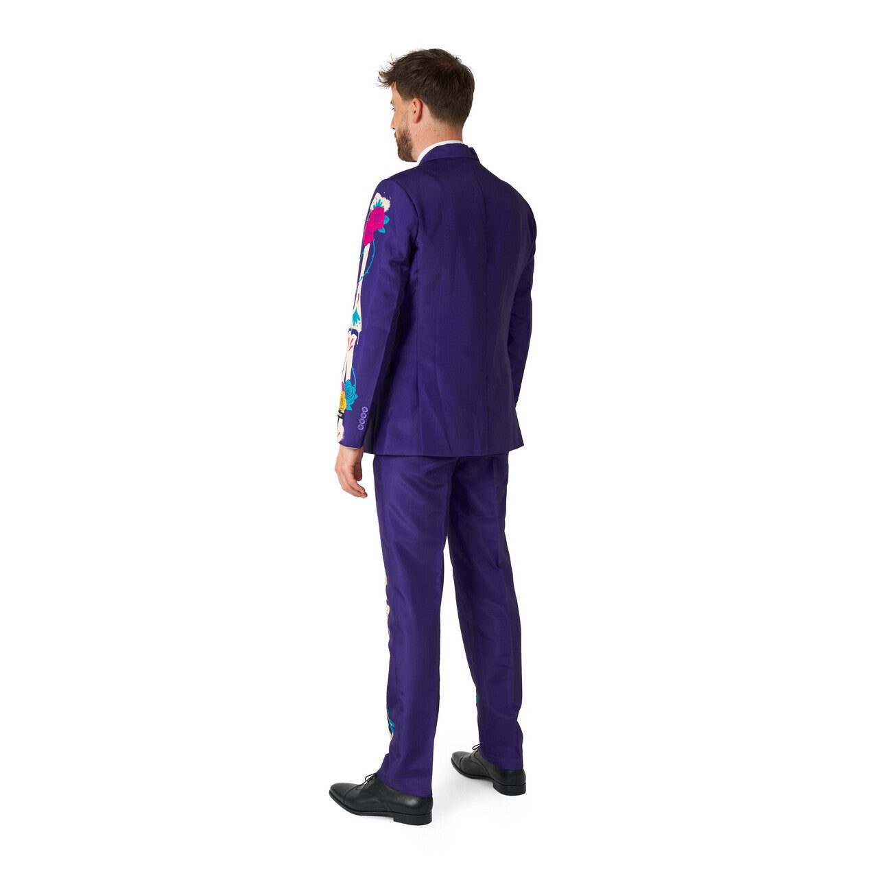 Op deze afbeelding zie je een Kostuums, van het merk Suitmeister. Sugar Skull Colourplay Man Kostuum