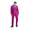 Eleganter Rubinroter Joker Herrenkostüm