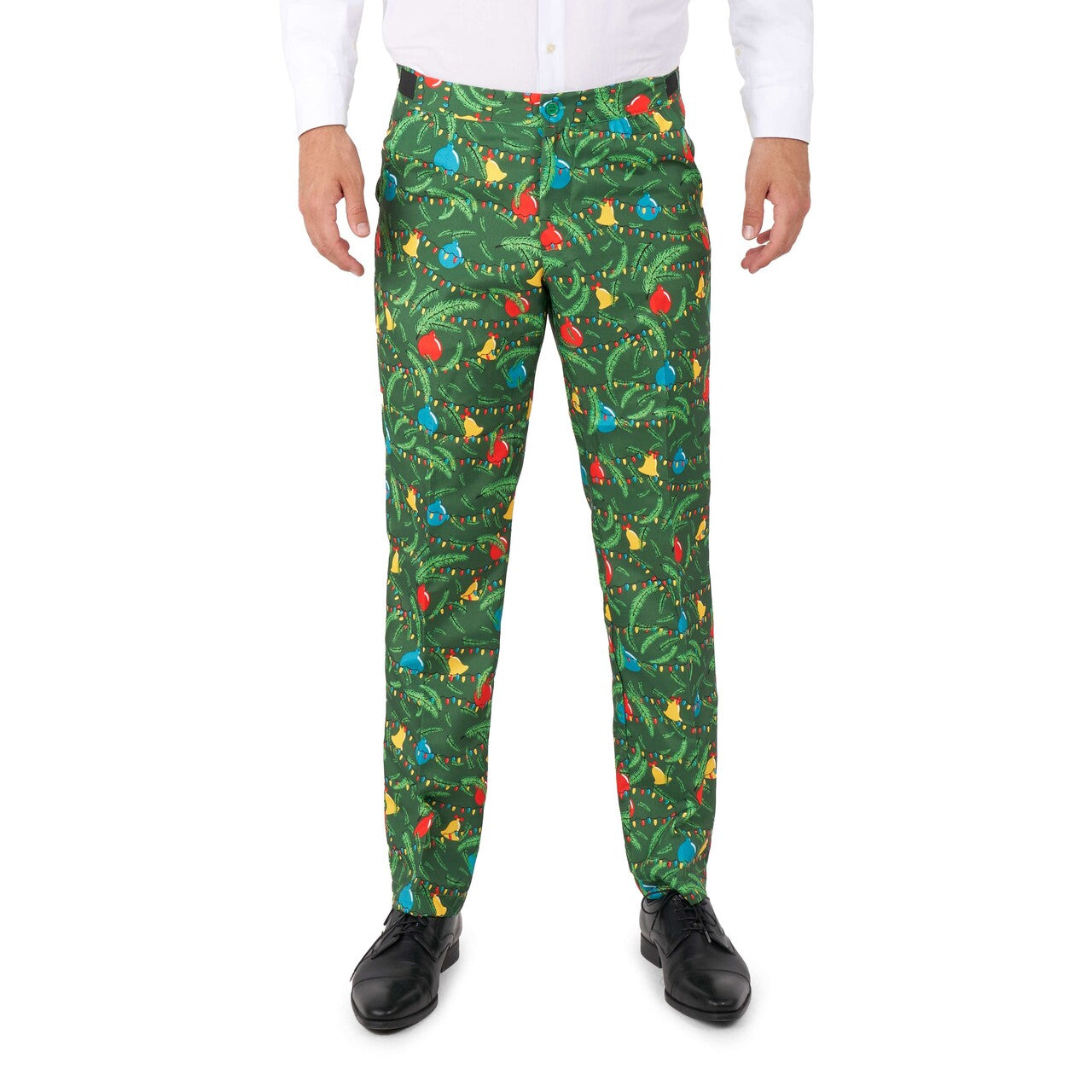 Op deze afbeelding zie je een Kostuums, van het merk Suitmeister. Christmas Green Tree - Light Up Man Kostuum