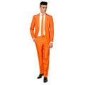 Komplett Orange Solid Suit Herrenkostüm