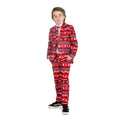 Jungen Nordisch Pixel Rot Kostüm