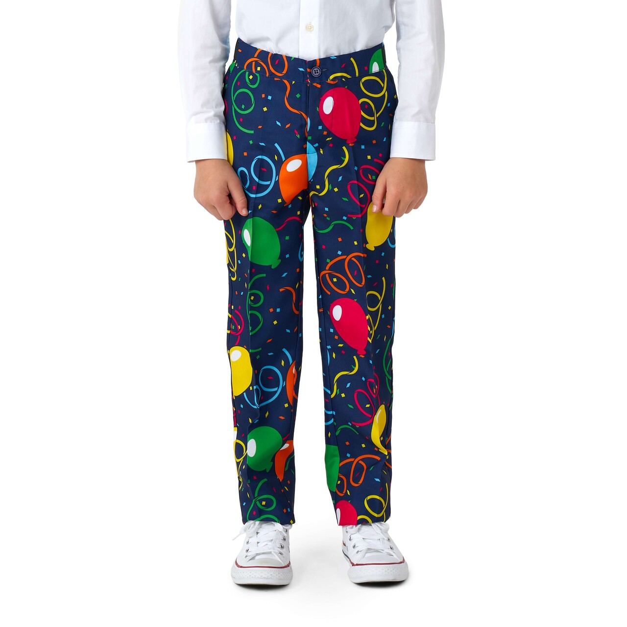 Op deze afbeelding zie je een Kostuums, van het merk Suitmeister. Boys Confetti Balloons Navy Jongen Kostuum