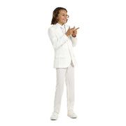 Op deze afbeelding zie je een Kostuums, van het merk Opposuits. Solid White Party Jongen Kostuum