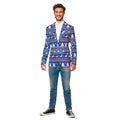 Weihnachtsblau Nordic Colbert Herren