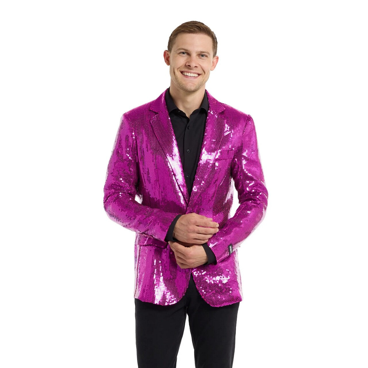 Op deze afbeelding zie je een Kostuums, van het merk Opposuits. Sequins Pink Blazer Man