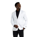 Weiße Pailletten Blazer Herren
