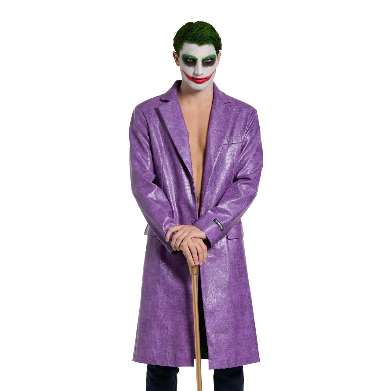 Op deze afbeelding zie je een Kostuums, van het merk Suitmeister. Joker™ Coat Man Kostuum