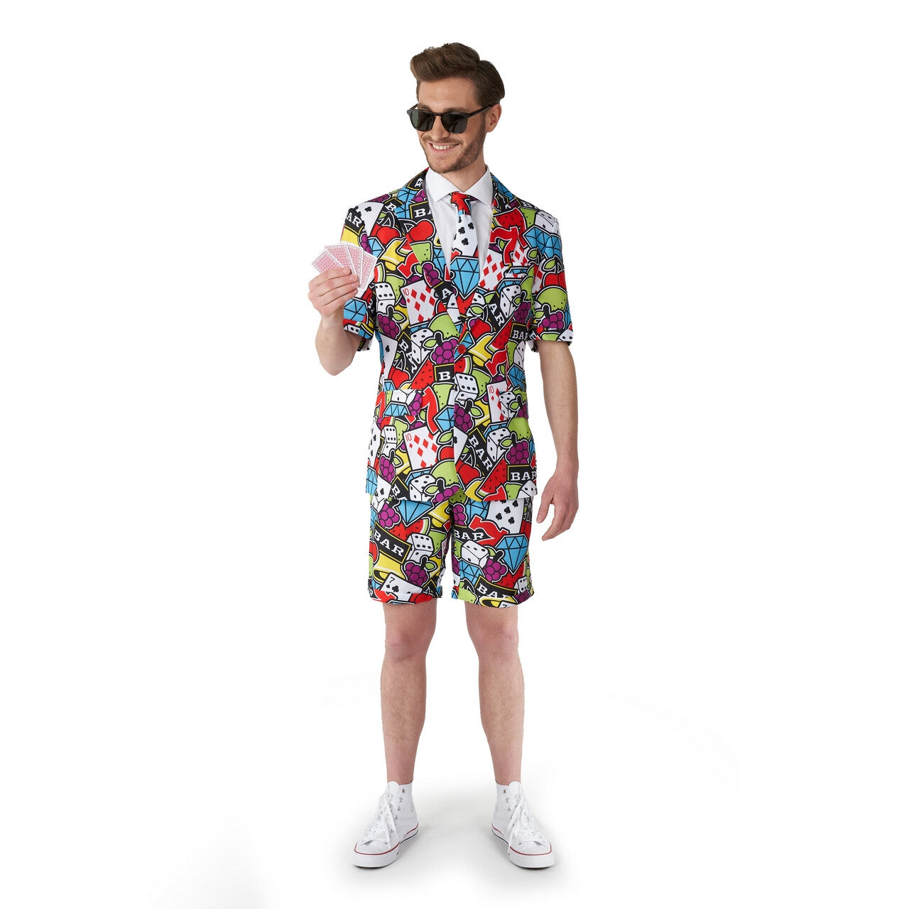 Op deze afbeelding zie je een Kostuums, van het merk Suitmeister. Zomer Casino Icons The Gambler Suitmeister Short Man Kostuum