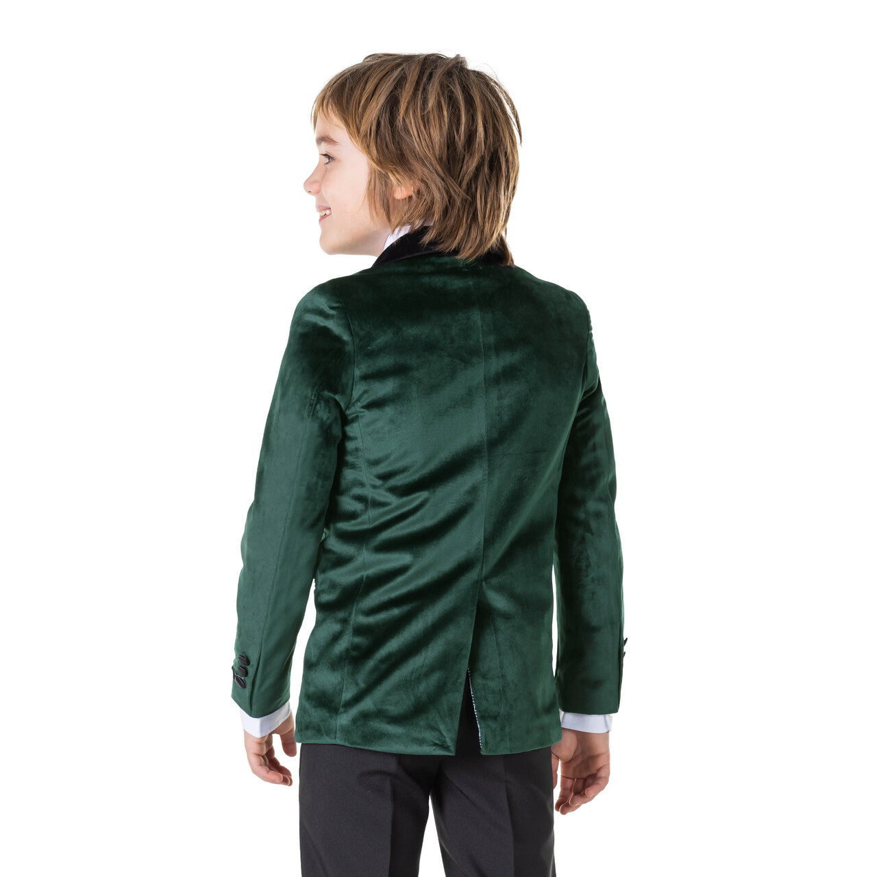 Op deze afbeelding zie je een Kostuums, van het merk Opposuits. Boys Gala Jas Groen Jongen