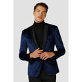 Luxuriöse Stattliche Galajacke Tiefblau Herren
