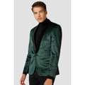 Elegante Galajacke Dunkelgrün Herren