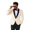 Dinnerjacke Elfenbein Champagner Herrenkostüm