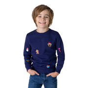 Op deze afbeelding zie je een Kostuums, van het merk Opposuits. Boys X-Mas Iconen Blauw Jongen