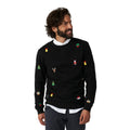 X-Mas Ordentlicher Weihnachtspullover Schwarz Herren