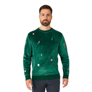 Op deze afbeelding zie je een Kostuums, van het merk Opposuits. Velvet Green - Xmas Icons Man