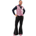 Glitzerweste Pretty Pink Herren