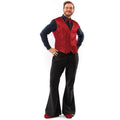 Rotes Pailletten-Glanzensemble Mit Fliege Herren