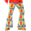 60er Batik Flower Power Hippie Festival Broek Herren