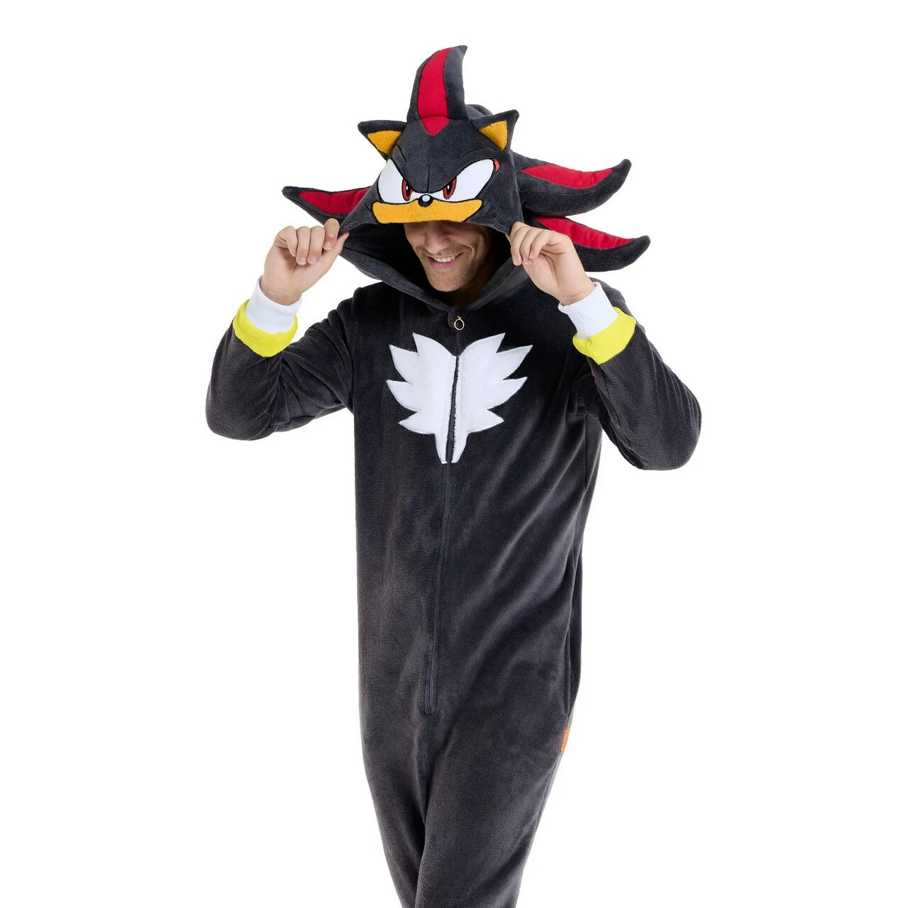 Op deze afbeelding zie je een Kostuums, van het merk Opposuits. Shadow Relax Onesie Man Kostuum