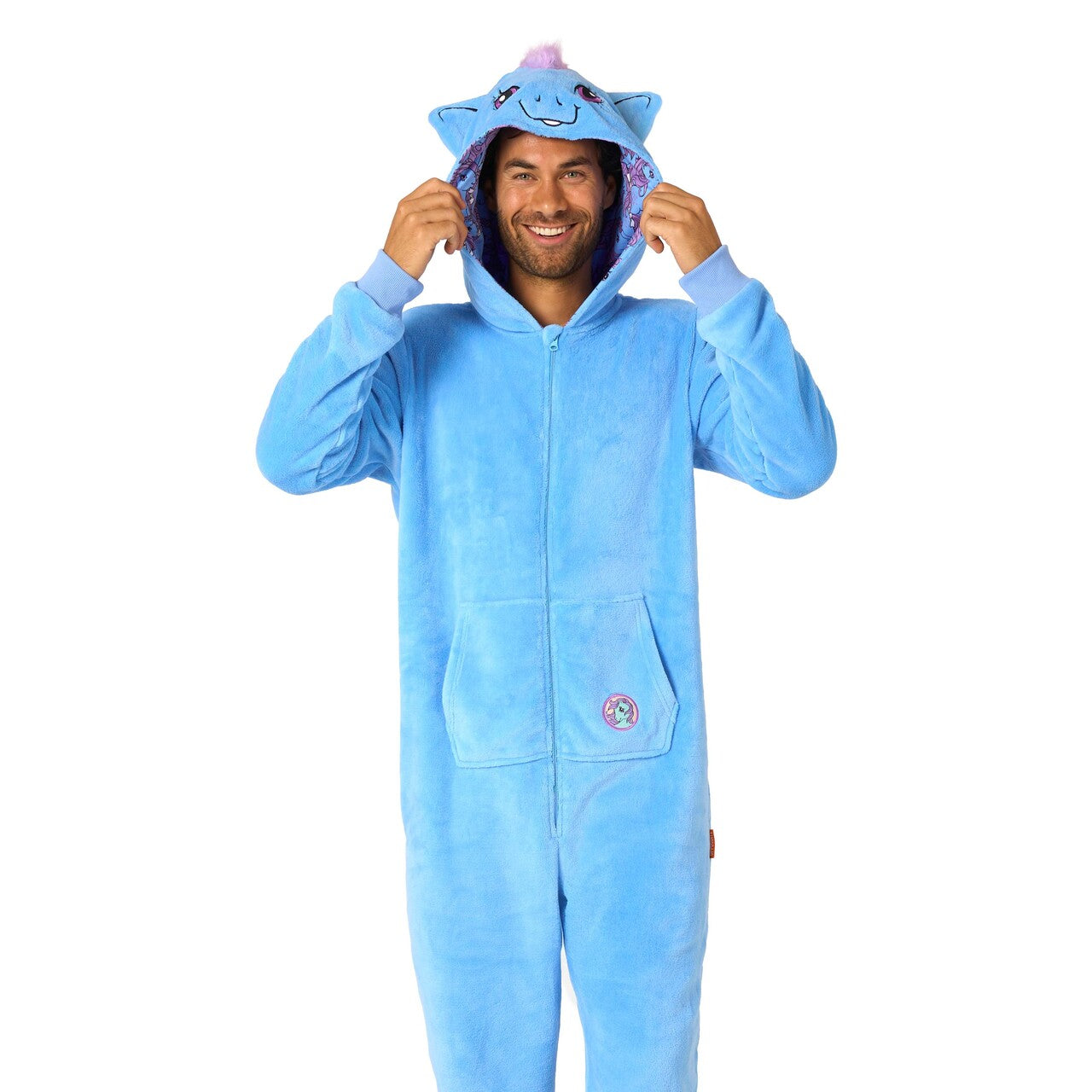Op deze afbeelding zie je een Kostuums, van het merk Opposuits. My Little Pony™ - Bluebelle Onesie Man Kostuum