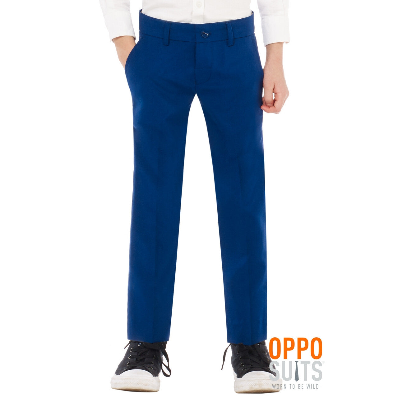Op deze afbeelding zie je een Kostuums, van het merk Opposuits. Koninklijk Marine Blauw Navy Jongen Kostuum
