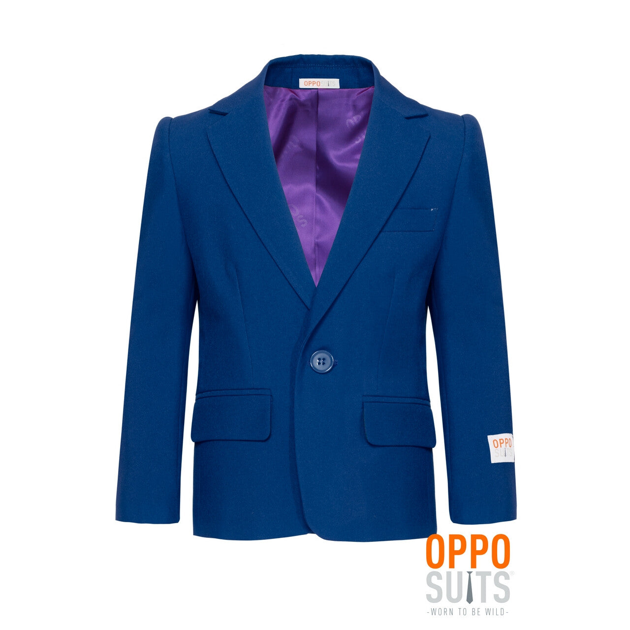 Op deze afbeelding zie je een Kostuums, van het merk Opposuits. Koninklijk Marine Blauw Navy Jongen Kostuum