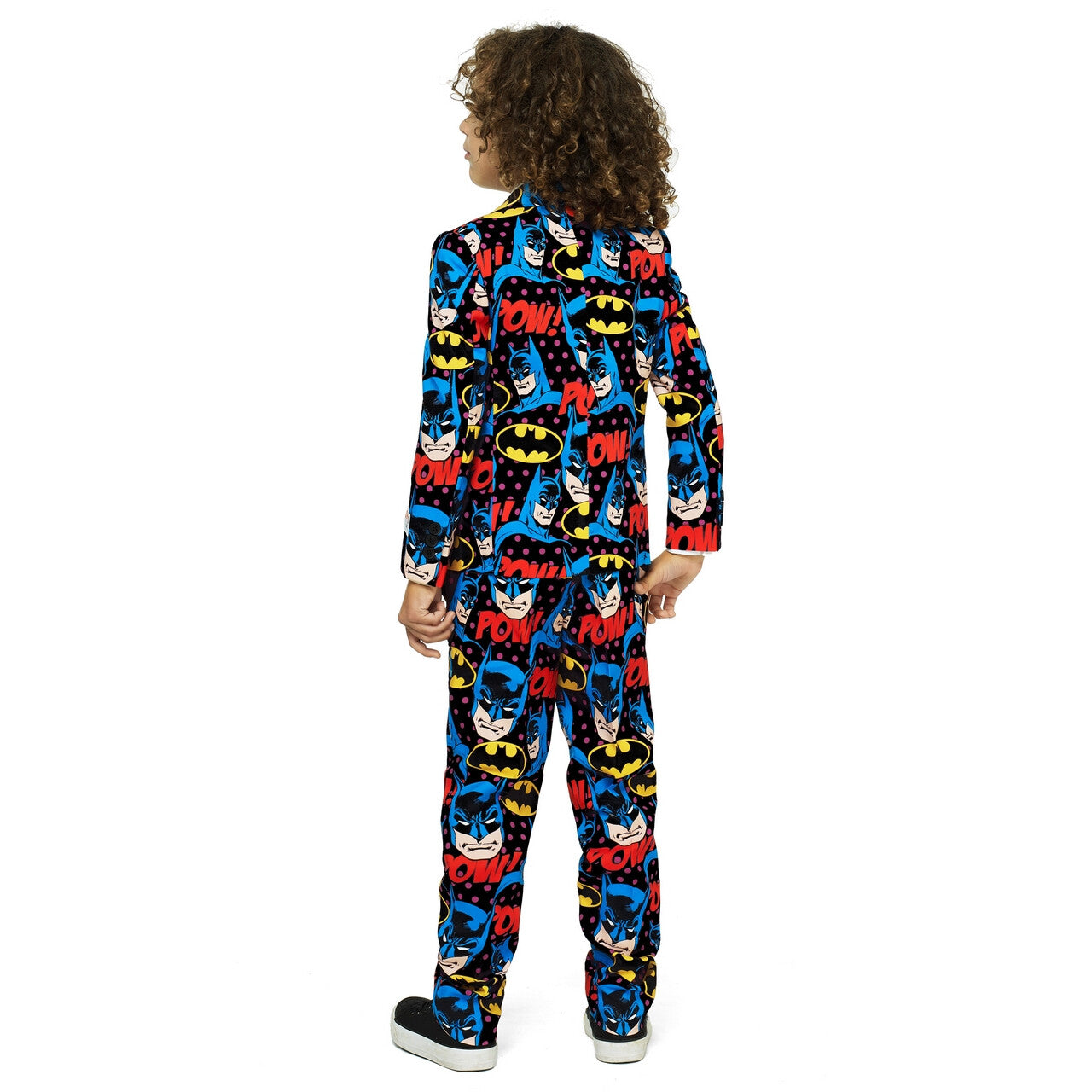 Op deze afbeelding zie je een Kostuums, van het merk Opposuits. The Dark Knight Comics Batman™ Strip Jongen Kostuum