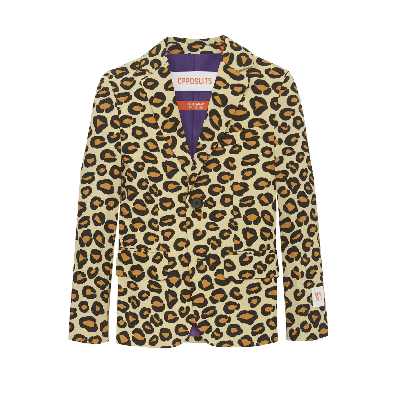 Op deze afbeelding zie je een Kostuums, van het merk Opposuits. The Jag Luxe Luipaard Jongen Kostuum